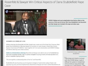 california celebrity attorneys ken rosenfeld, allen sawyer | dana stubblefield rape case | sacramento high-profile lawyer