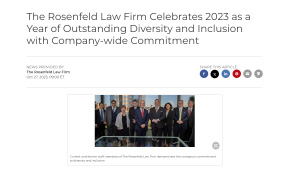 The Rosenfeld Law Firm Celebrates 2023 as Year of Outstanding Diversity & Inclusion